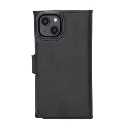 Santa iPhone 14 Leather Detachable Wallet Case
