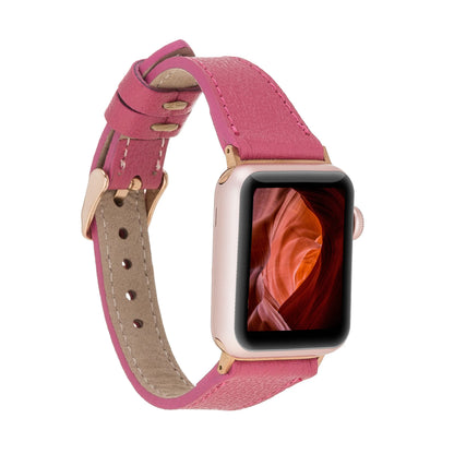 Classic Slim Style Genuine Leather Apple Watch Band