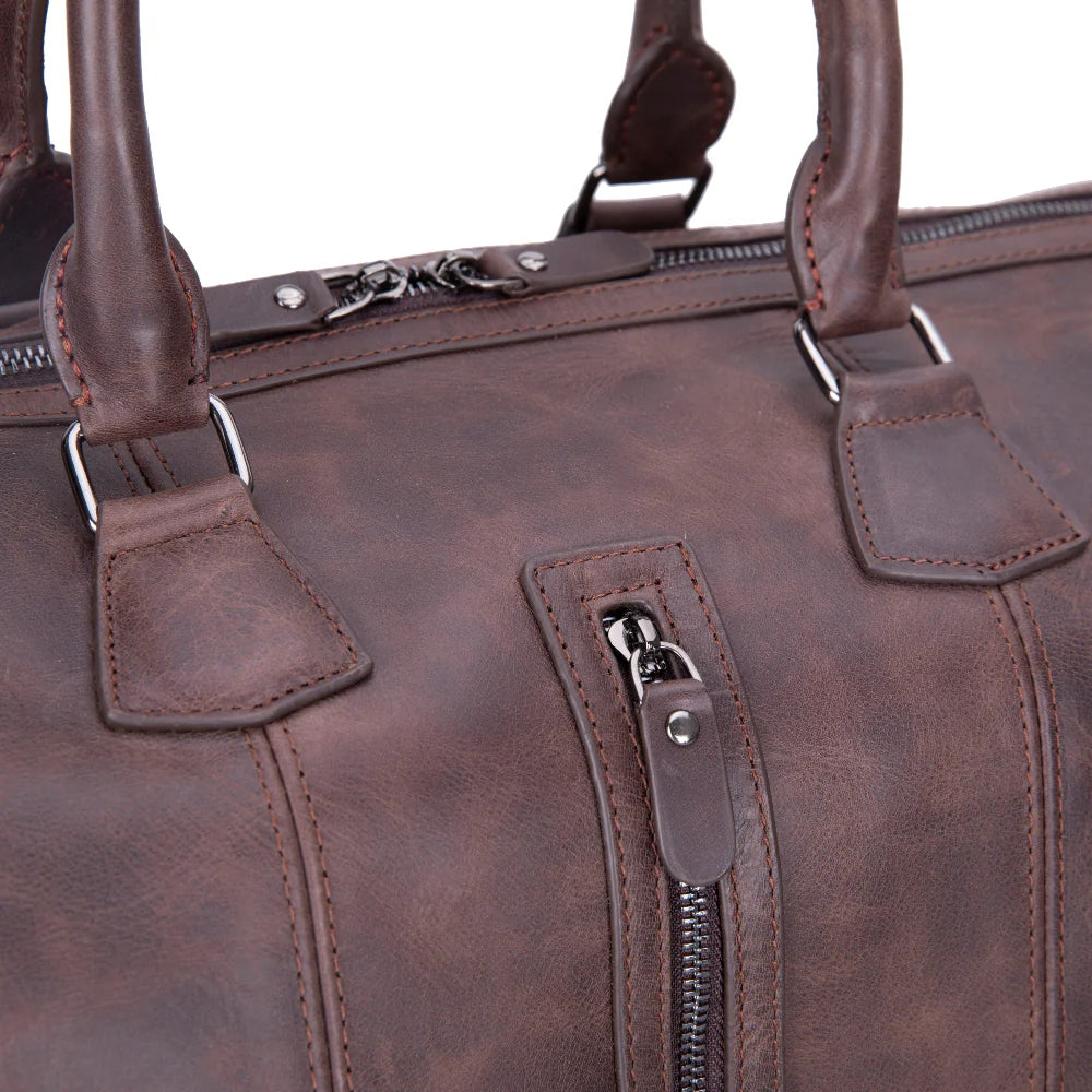 Aurora Leather Weekend Duffle Bag
