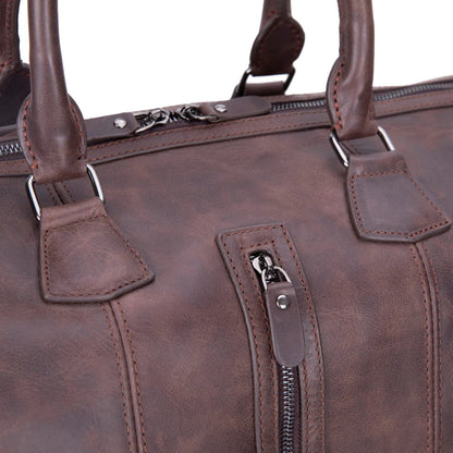 Aurora Leather Weekend Duffle Bag