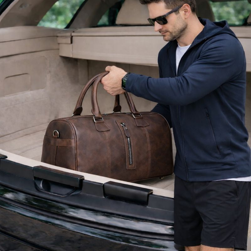 Aurora Leather Weekend Duffle Bag