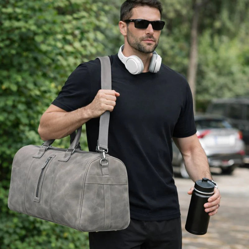 Aurora Leather Weekend Duffle Bag