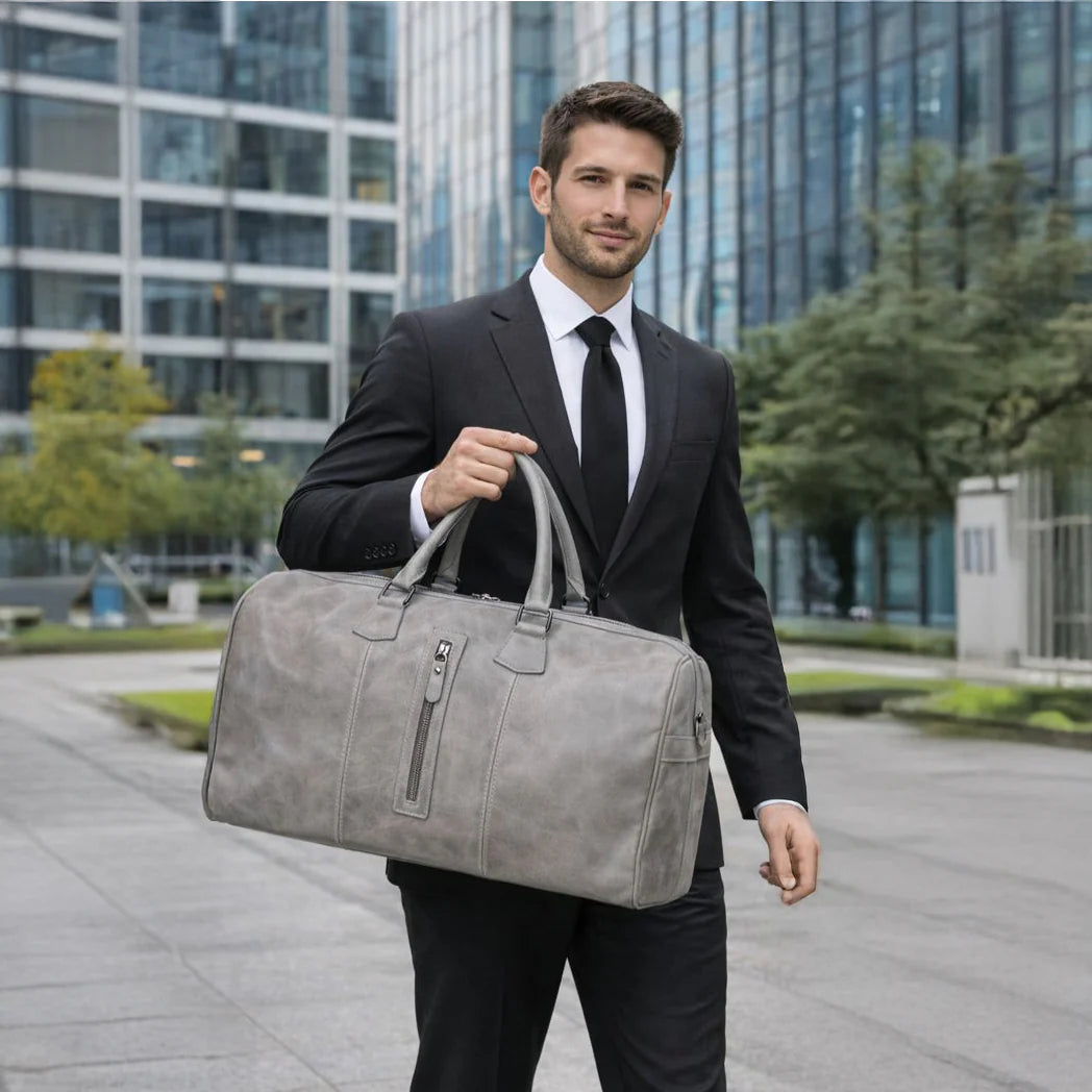 Aurora Leather Weekend Duffle Bag