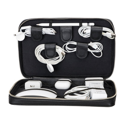 Oregon Leather Travel Cable Organizer
