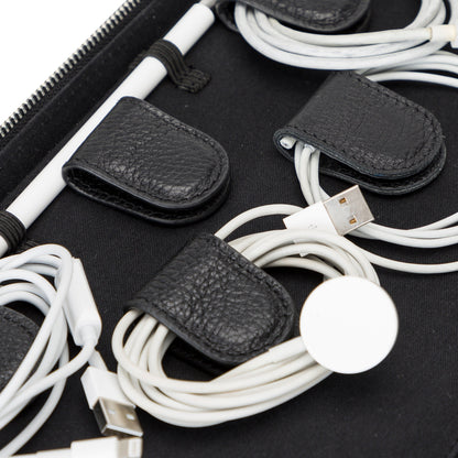 Oregon Leather Travel Cable Organizer