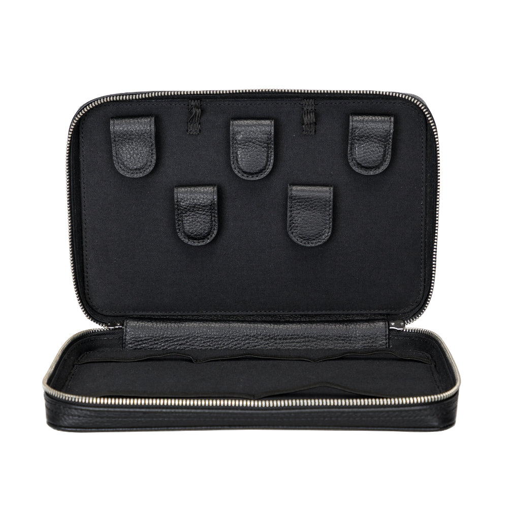 Travel Leather Cable Organizer