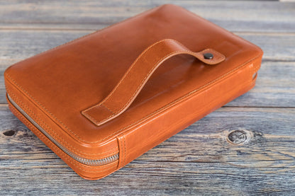 Travel Leather Cable Organizer