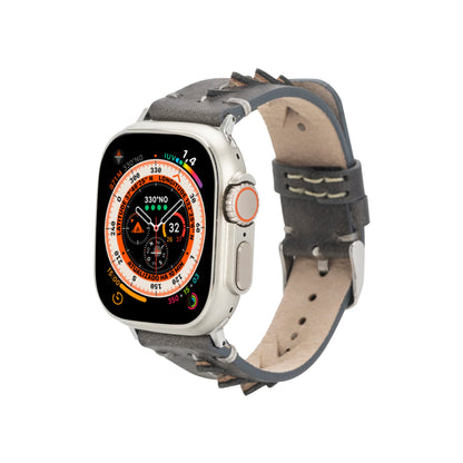 Mohawk Style Genuine Leather Apple Watch Band