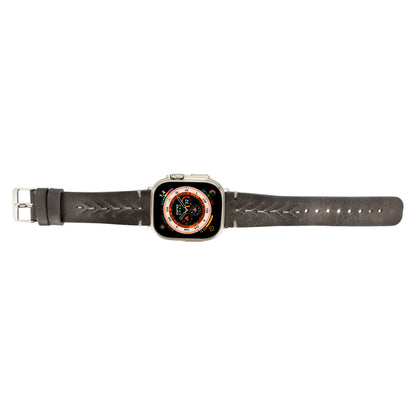 Mohawk Style Genuine Leather Apple Watch Band