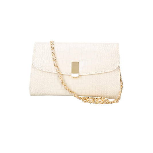 Women’s Leather Shoulder Bag with Chain - The Stitched Cow