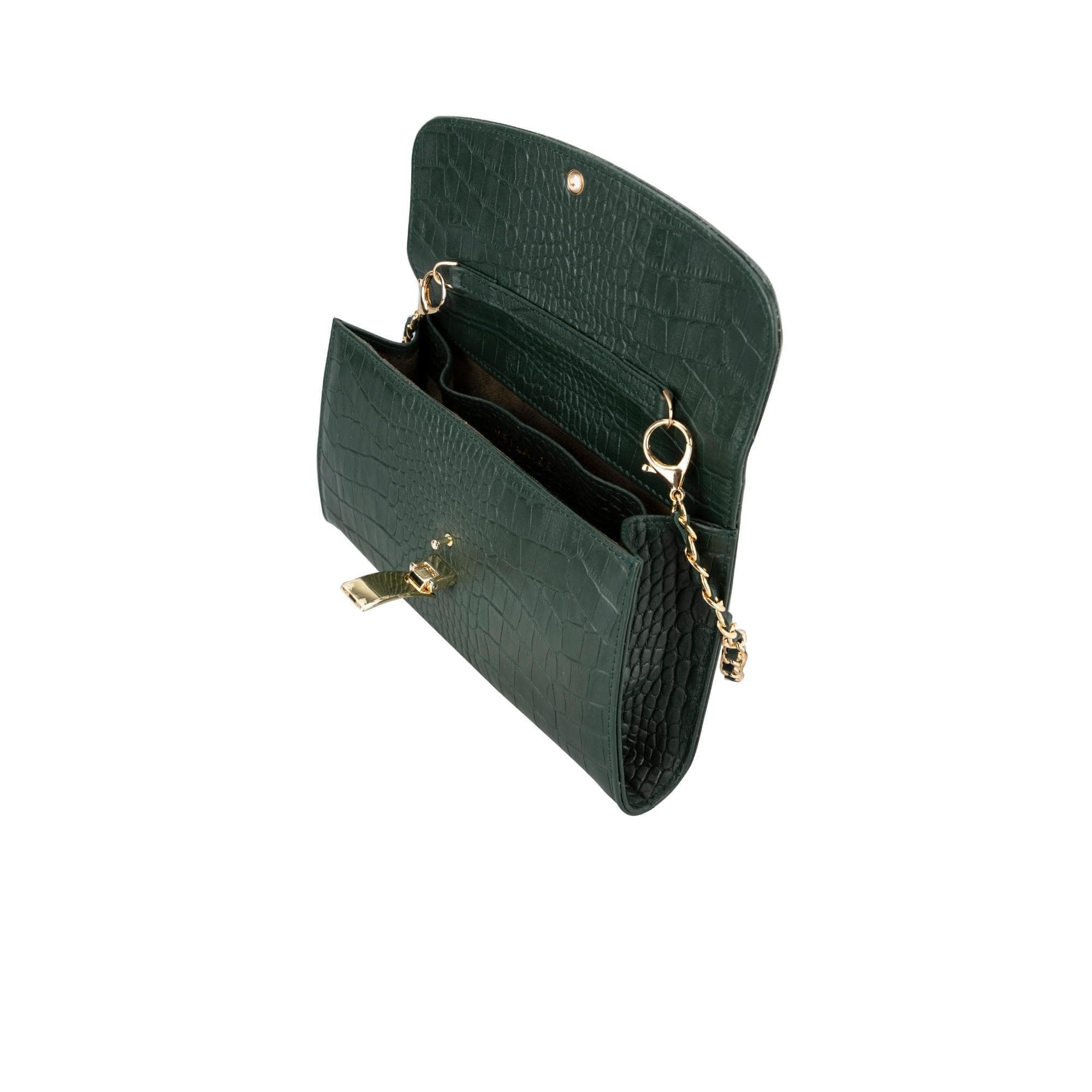 Women’s Leather Shoulder Bag with Chain - The Stitched Cow