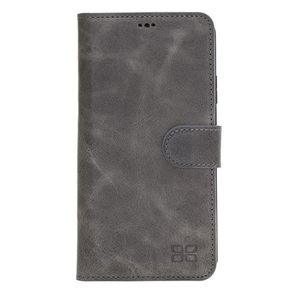 Magic iPhone 11 Series Detachable Genuine Leather Wallet Case - MW