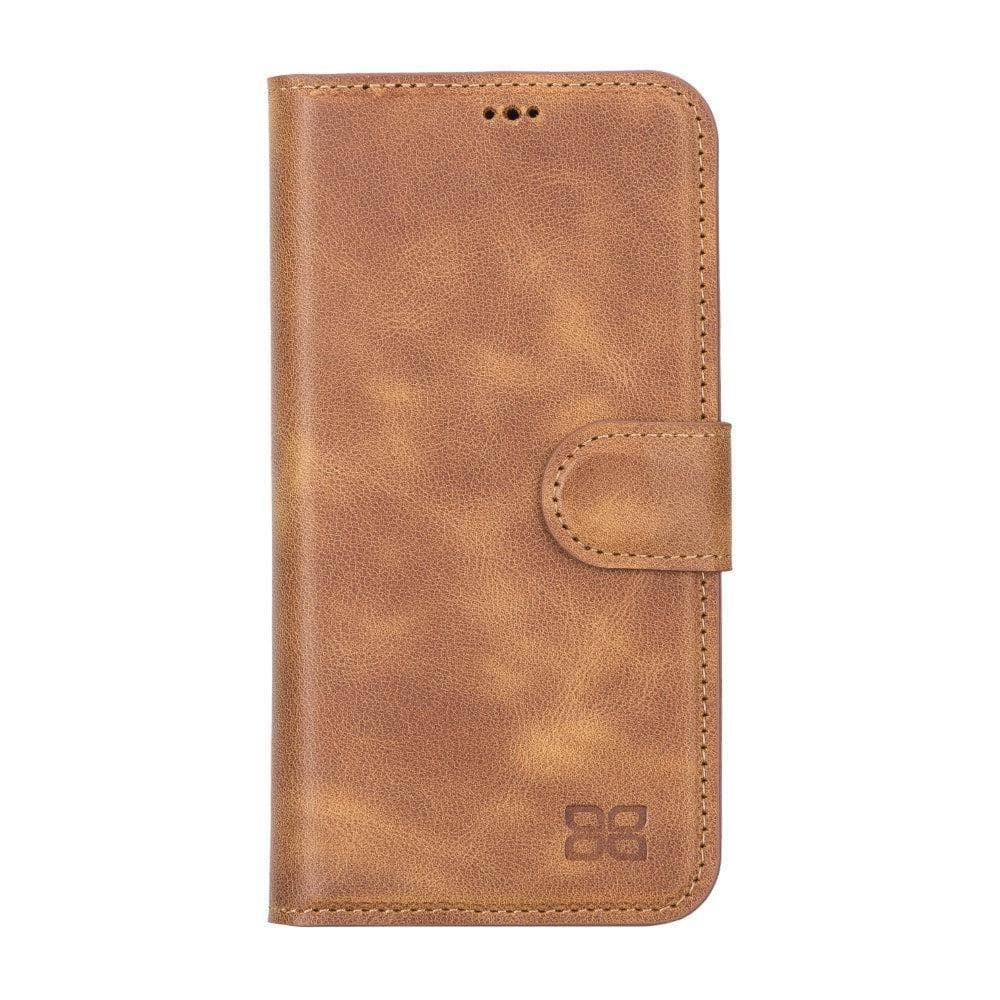 Magic iPhone 13 Series Detachable Genuine Leather Wallet Case - MW