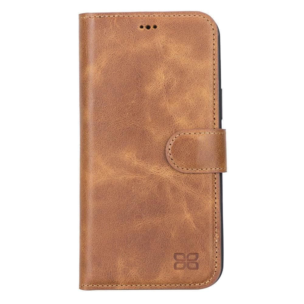 Magic iPhone 13 Series Detachable Genuine Leather Wallet Case - MW