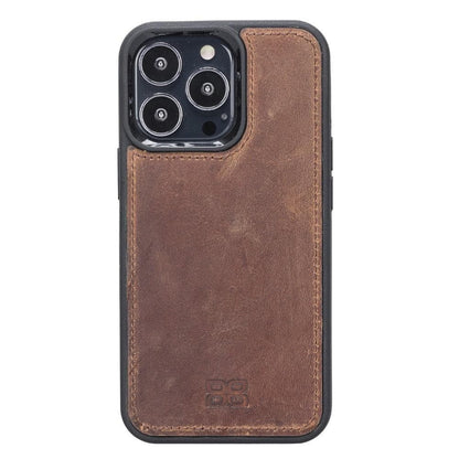 Magic iPhone 13 Series Detachable Genuine Leather Wallet Case - MW