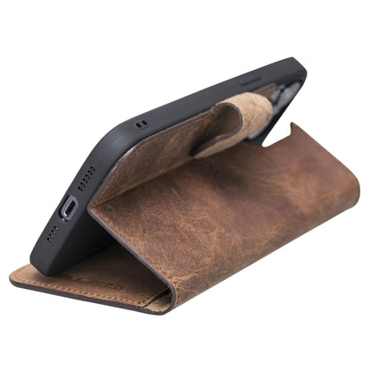 Wallet Case  Series Non-Detachable Genuine Leather Wallet Case - WC