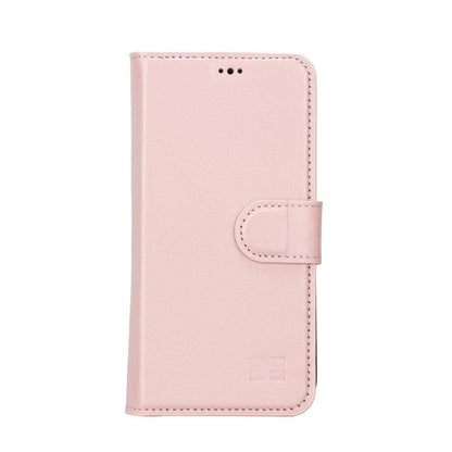 Magic iPhone 14 Series Detachable Colorful Genuine Leather Wallet Case - MW