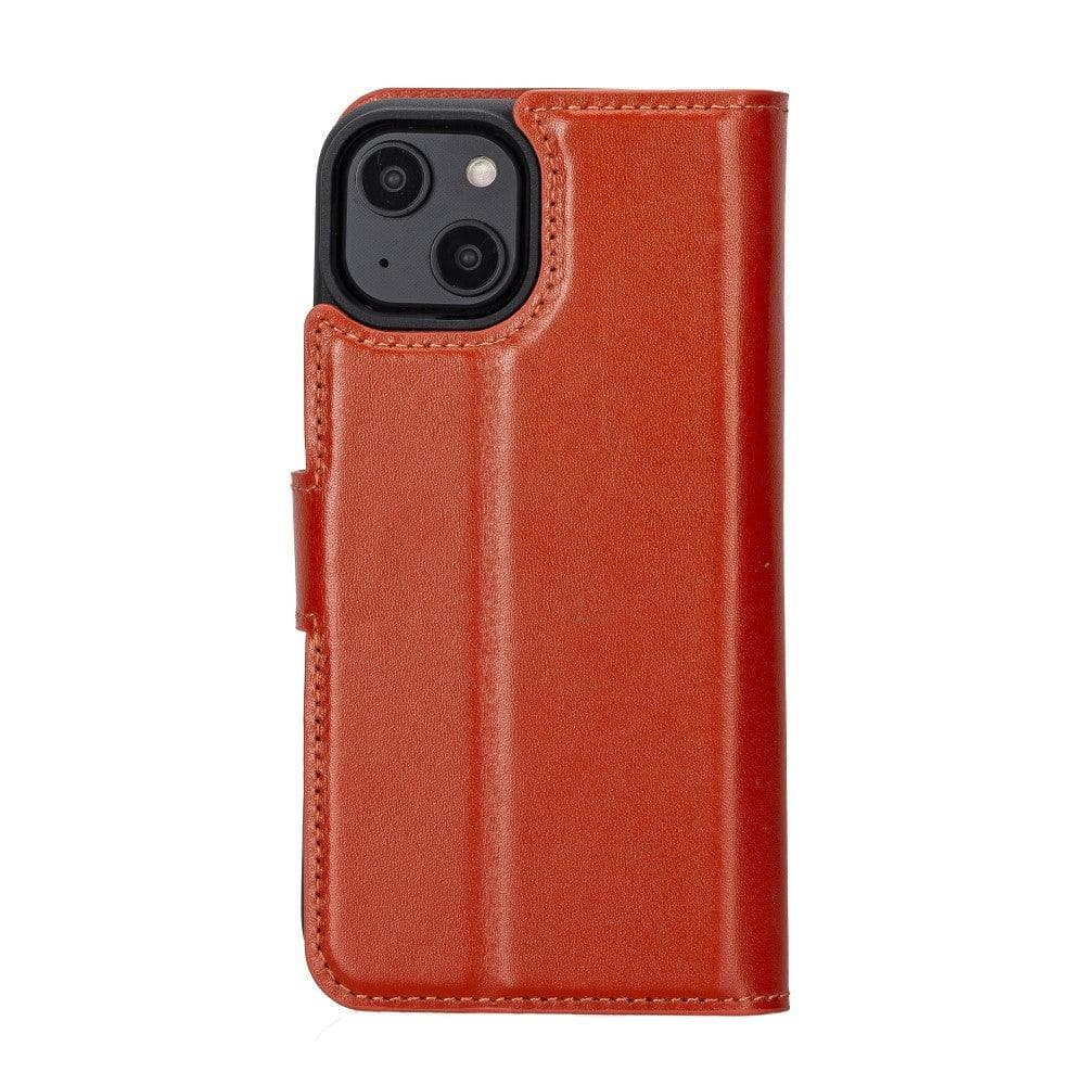 Magic iPhone 14 Series Detachable Colorful Genuine Leather Wallet Case - MW