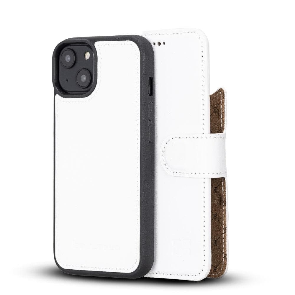 Magic iPhone 14 Series Detachable Colorful Genuine Leather Wallet Case - MW