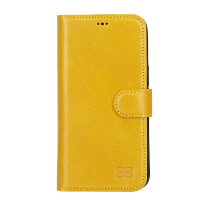 Magic iPhone 14 Series Detachable Colorful Genuine Leather Wallet Case - MW