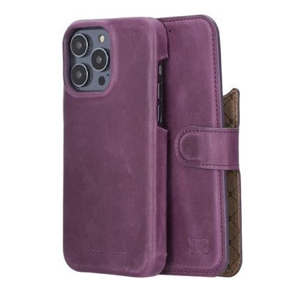 F360 Magic Wallet iPhone 14 Series Genuine Leather Detachable Wallet Case - F360MW