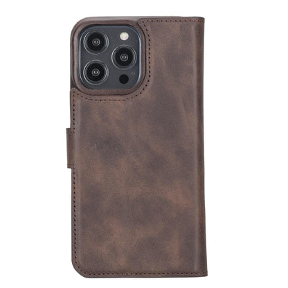 F360 Magic Wallet iPhone 14 Series Genuine Leather Detachable Wallet Case - F360MW