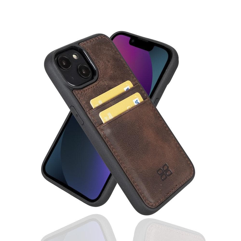 Flex Cover Card Holder iPhone 14 Series Genuine Leather Back Cover / FXC CCP