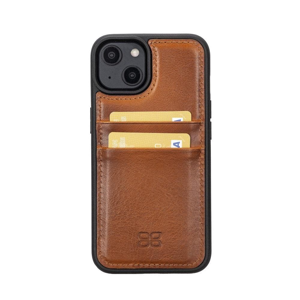 Flex Cover Card Holder iPhone 14 Series Genuine Leather Back Cover / FXC CCP