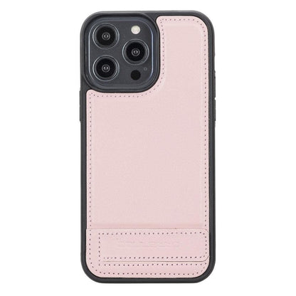 Flex Base iPhone 14 Series Genuine Leather Back Cover with Stand - FXC Base