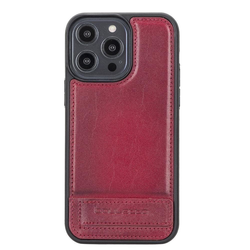 Flex Base iPhone 14 Series Genuine Leather Back Cover with Stand - FXC Base