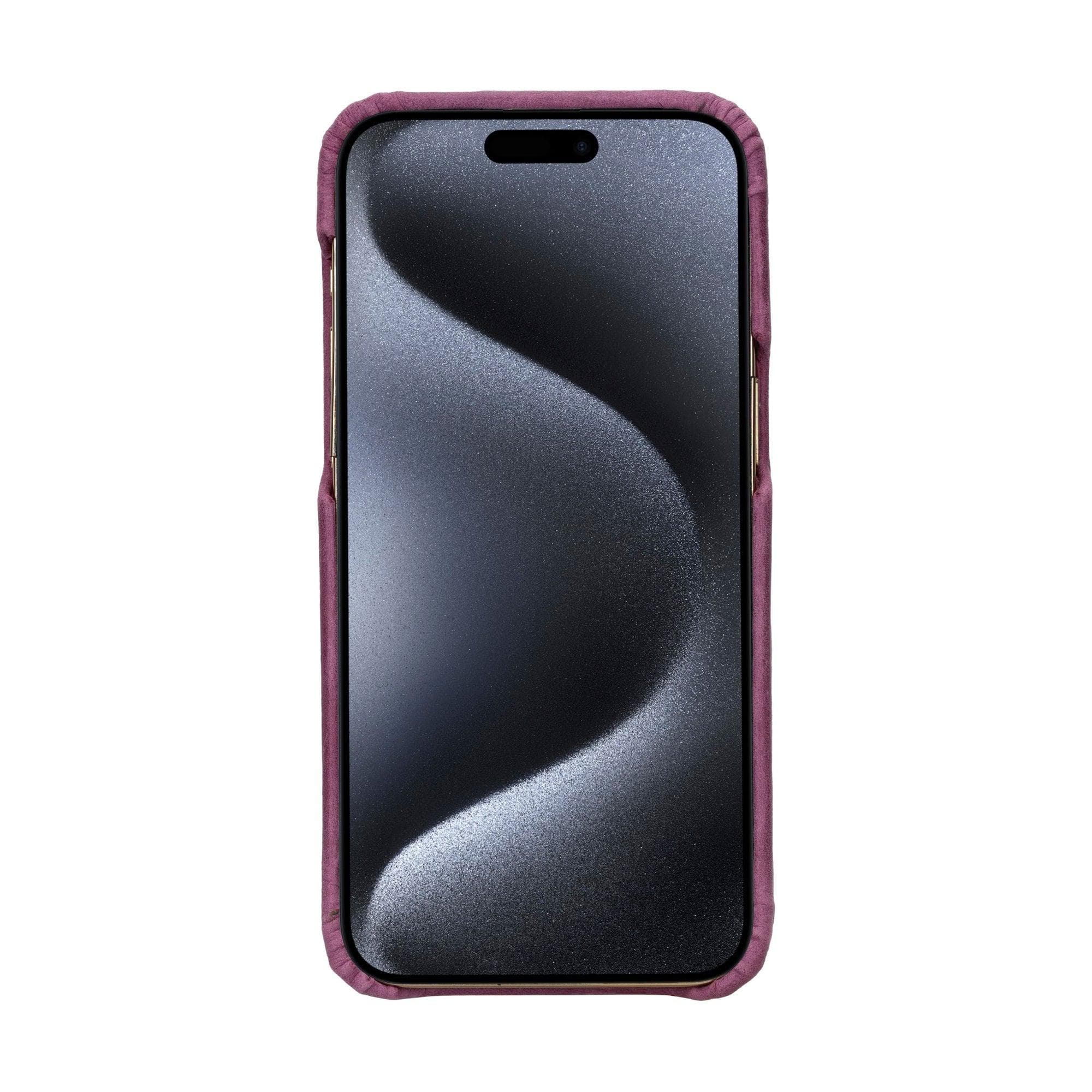 F360 iPhone 15 Series Full Genuine Leather Back Cover