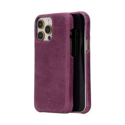 F360 iPhone 15 Series Full Genuine Leather Back Cover