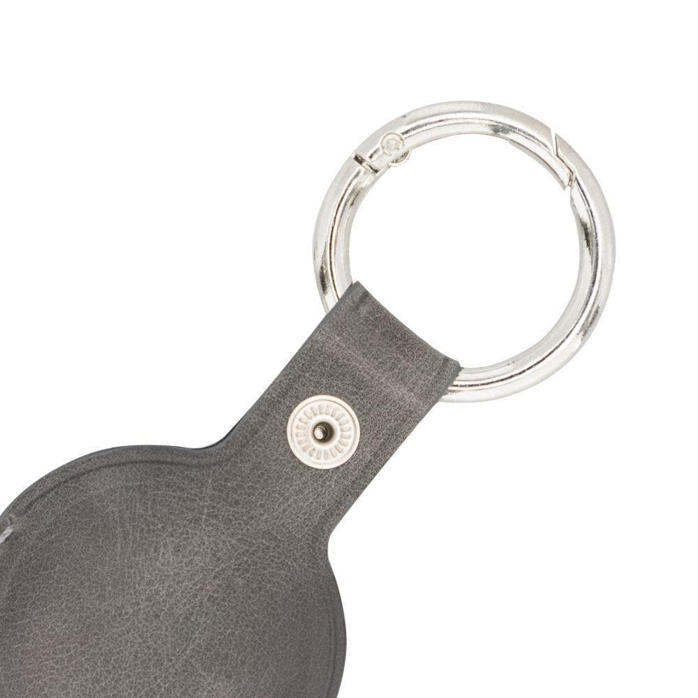Leather Apple AirTag Holder with Keychain