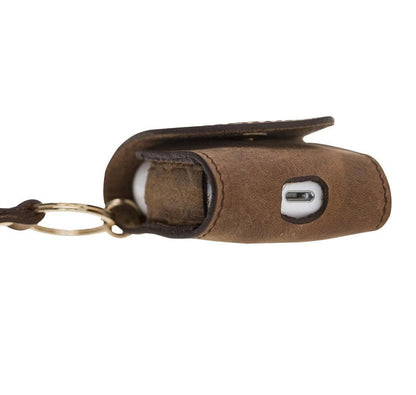 Maui Snap AirPods 1st and 2nd Generation Genuine Leather Case with Hook