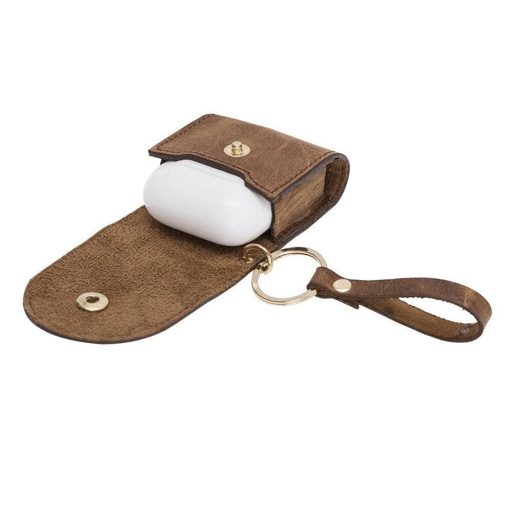 Maui Snap AirPods 1st and 2nd Generation Genuine Leather Case with Hook