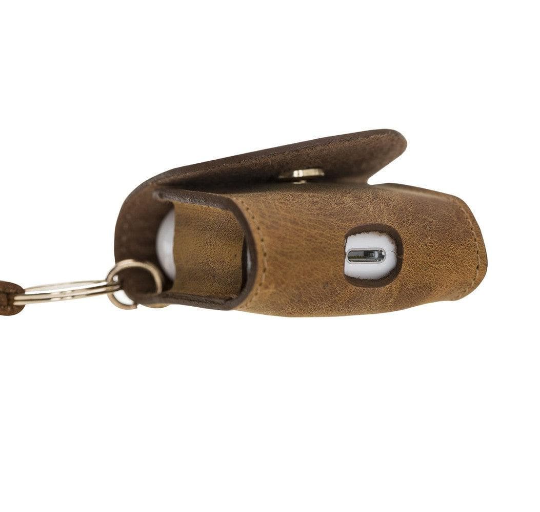 Maui Snap AirPods 1st and 2nd Generation Genuine Leather Case with Hook