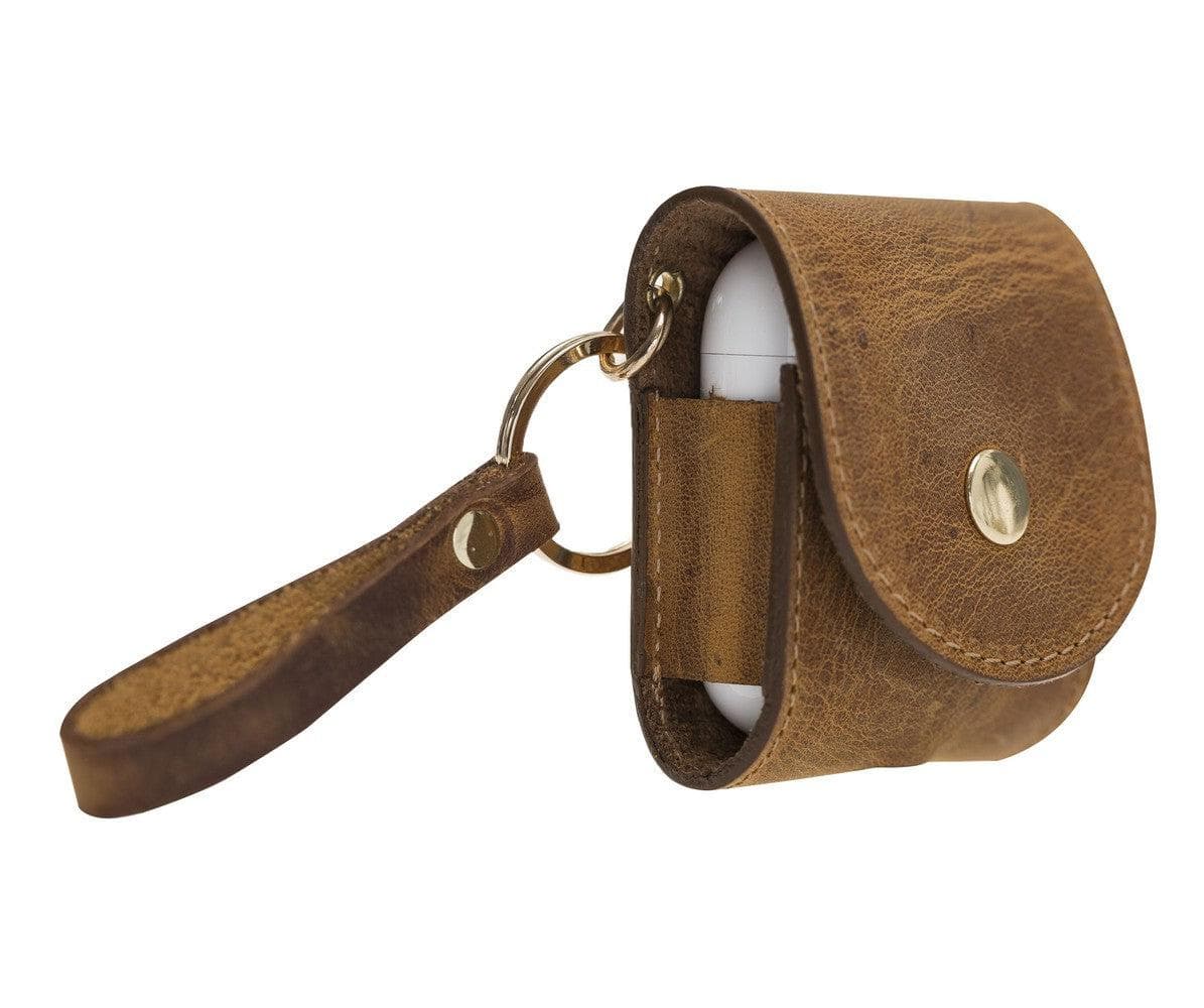 Maui Snap AirPods 1st and 2nd Generation Genuine Leather Case with Hook