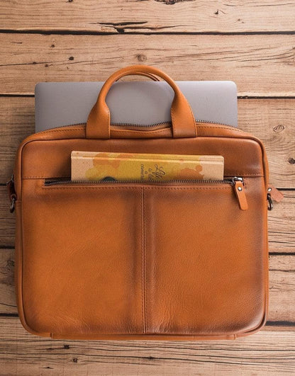 Apollo Geniune Leather Laptop Bag