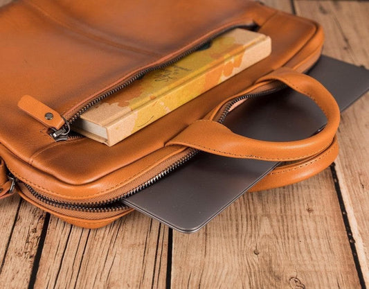 Apollo Genuine Leather Laptop Bag