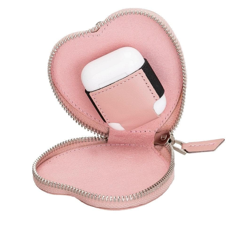 Heart AirPods 1 / 2 Genuine Leather Case