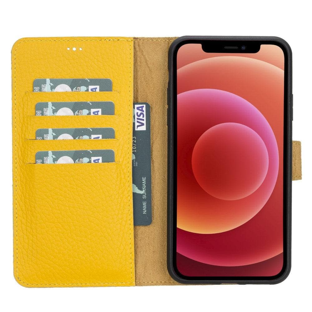 Magic iPhone 11 Series Detachable Genuine Leather Wallet Case - MW