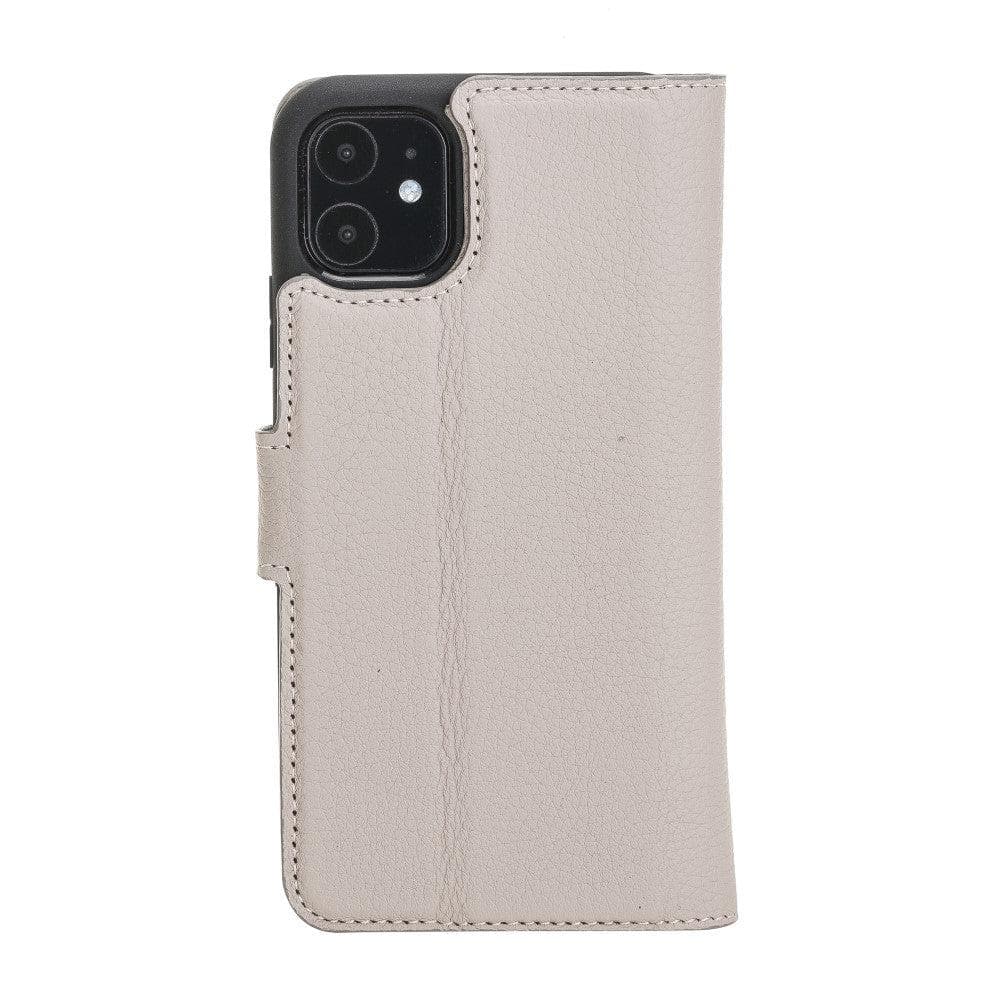 Magic iPhone 11 Series Detachable Genuine Leather Wallet Case - MW