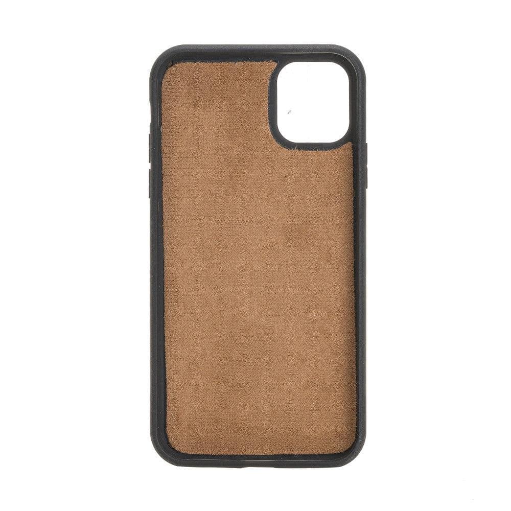 Magic iPhone 11 Series Detachable Genuine Leather Wallet Case - MW