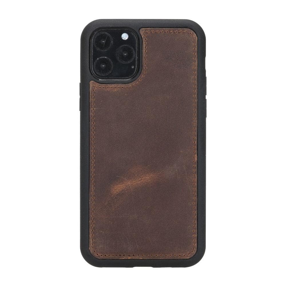 Magic iPhone 11 Series Detachable Genuine Leather Wallet Case - MW