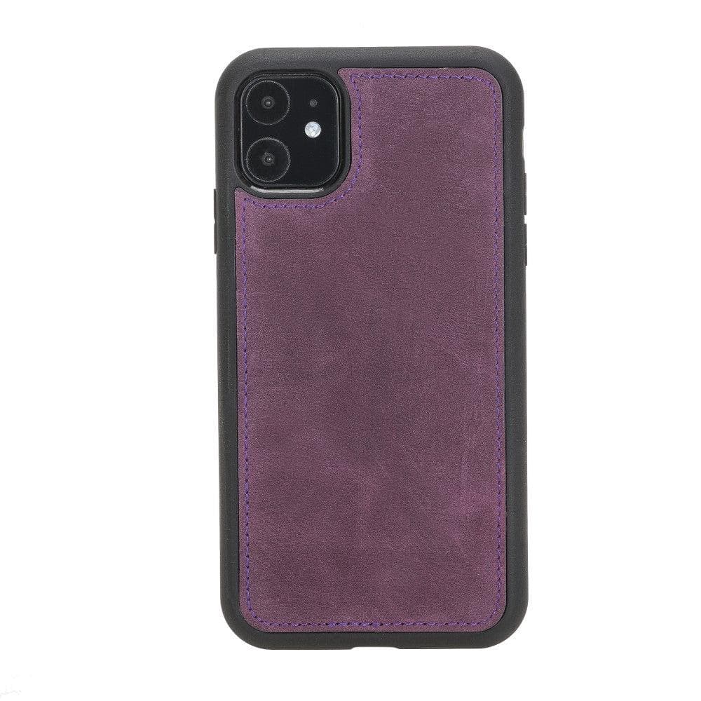 Magic iPhone 11 Series Detachable Genuine Leather Wallet Case - MW