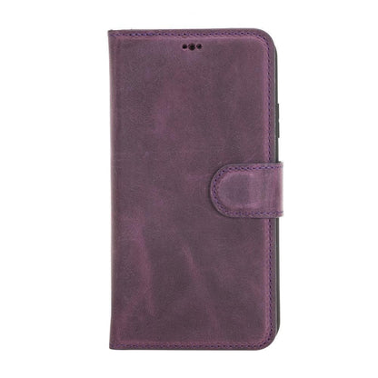 Magic iPhone 11 Series Detachable Genuine Leather Wallet Case - MW