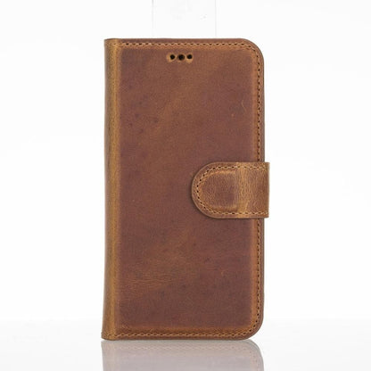 Magic iPhone 11 Series Detachable Genuine Leather Wallet Case - MW