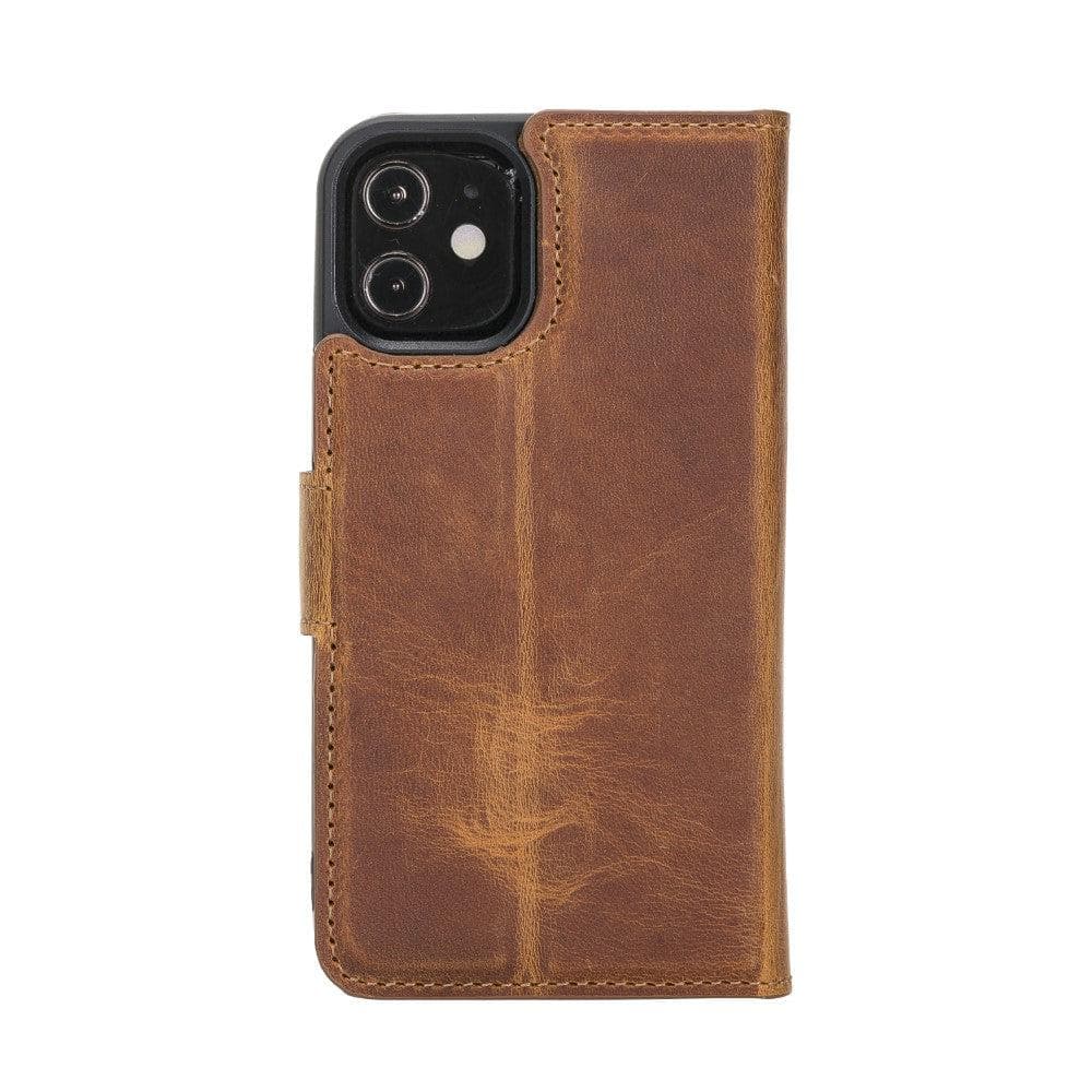 Magic iPhone 11 Series Detachable Genuine Leather Wallet Case - MW