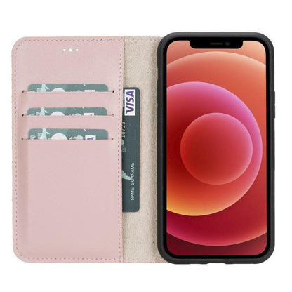 Magic iPhone 11 Series Detachable Genuine Leather Wallet Case - MW