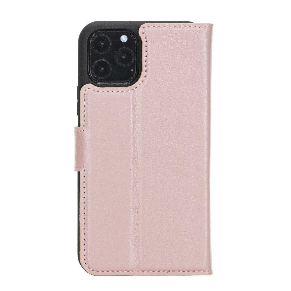 Magic iPhone 11 Series Detachable Genuine Leather Wallet Case - MW